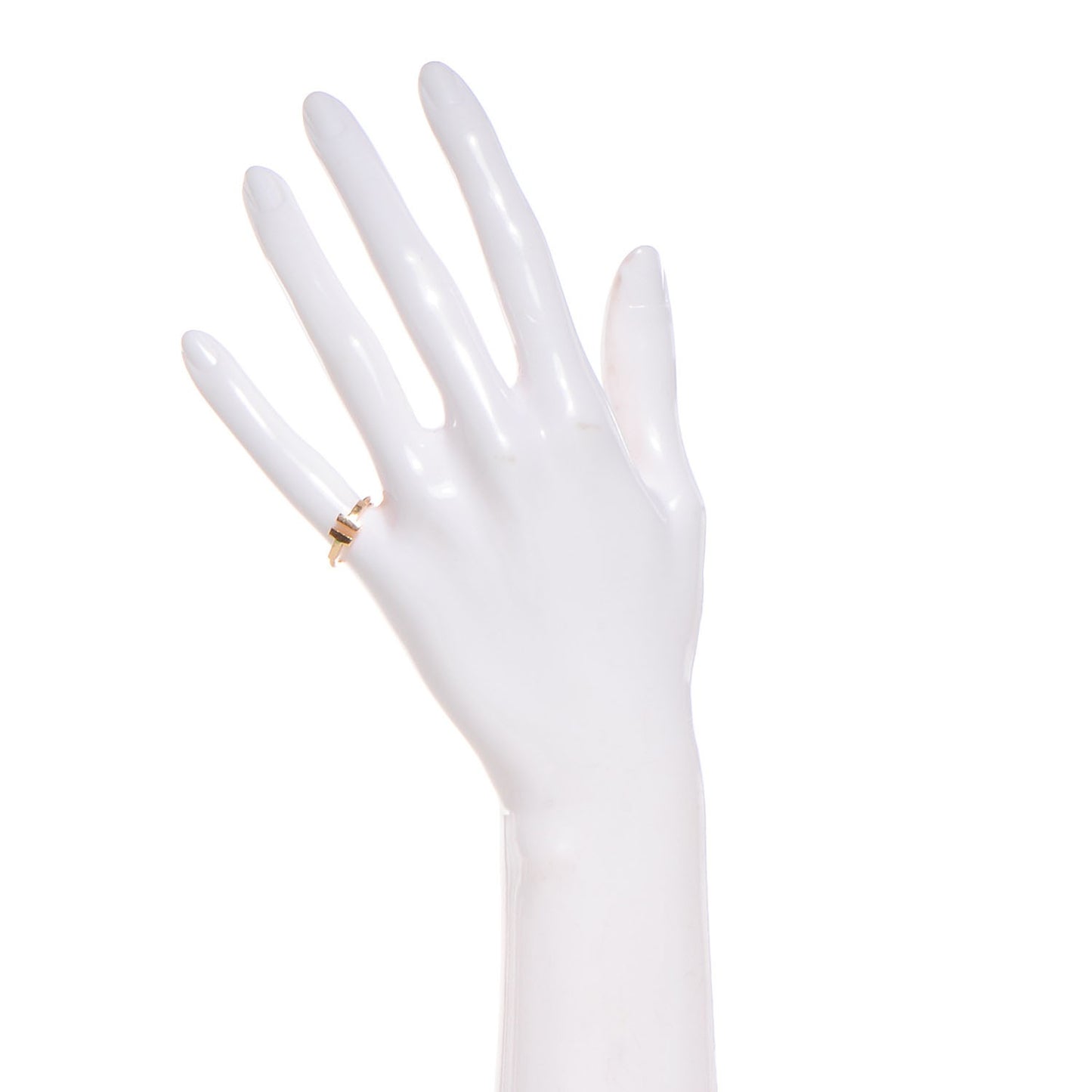 18K Yellow Gold T Wire Ring 4