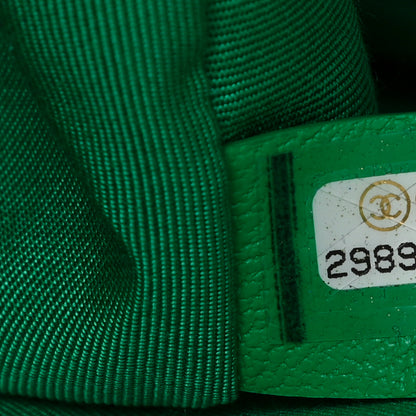 Chanel Lambskin Quilted Maxi Chanel 19 Flap Green 6 of 12