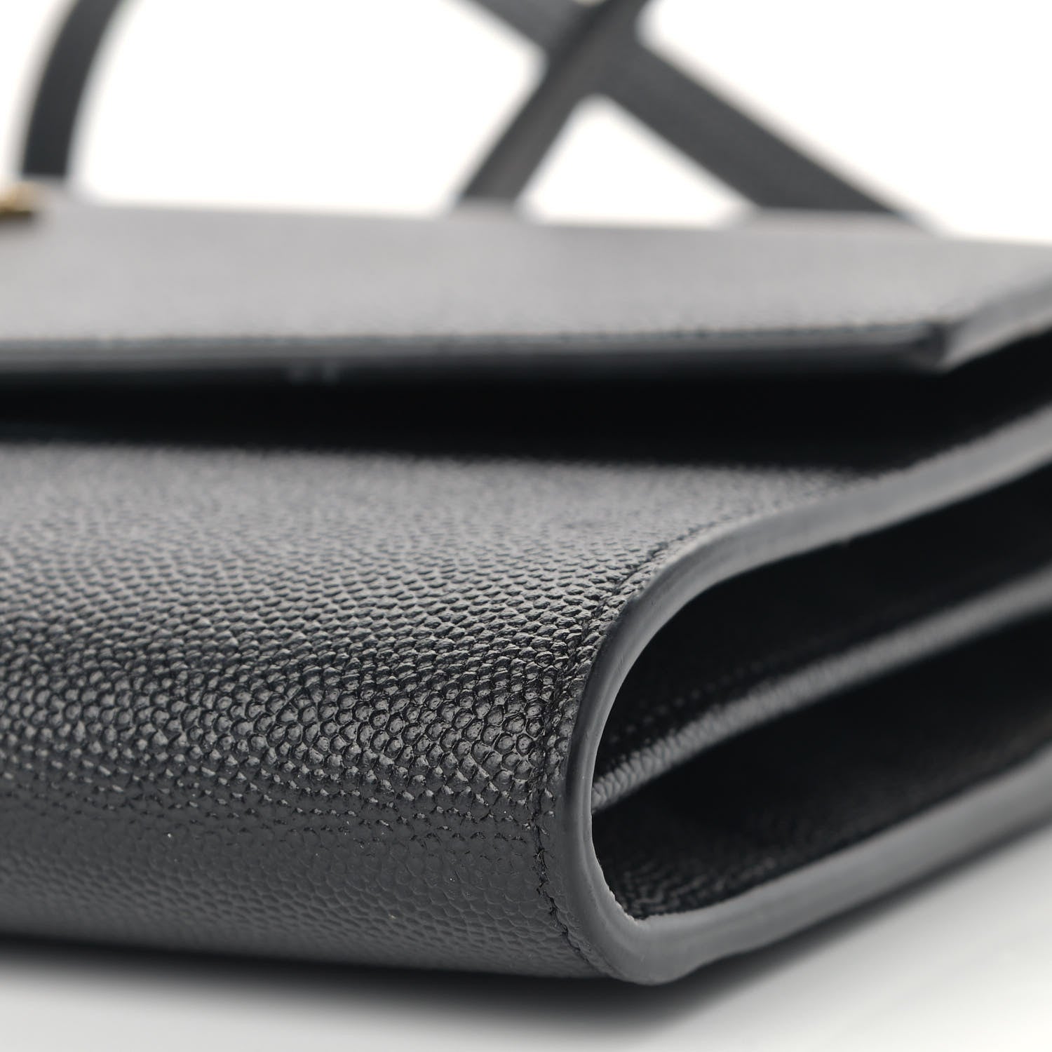Saint Laurent Grain De Poudre Mini Uptown Crossbody Bag Black 6 of 14