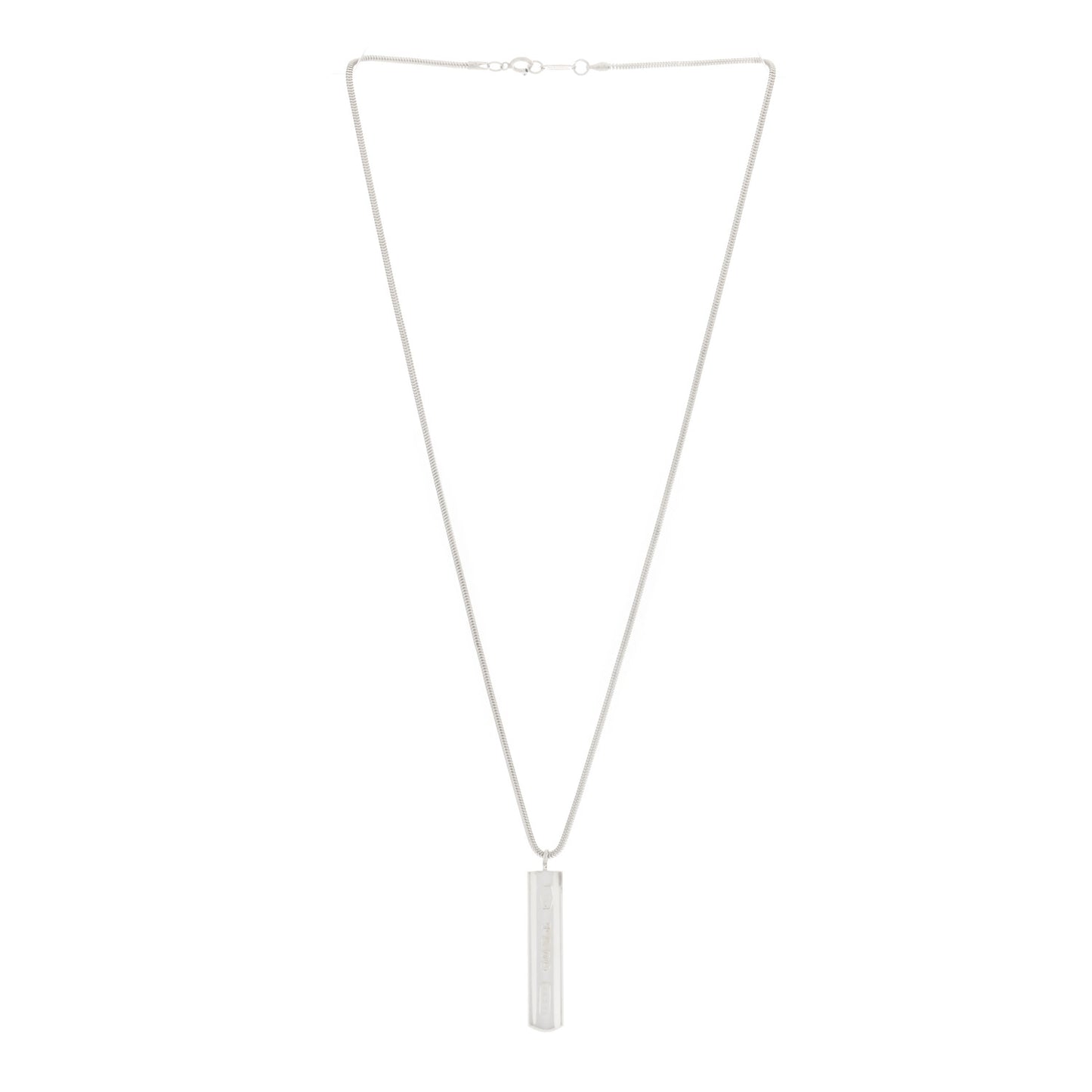 Sterling Silver 1837 Bar Pendant Necklace