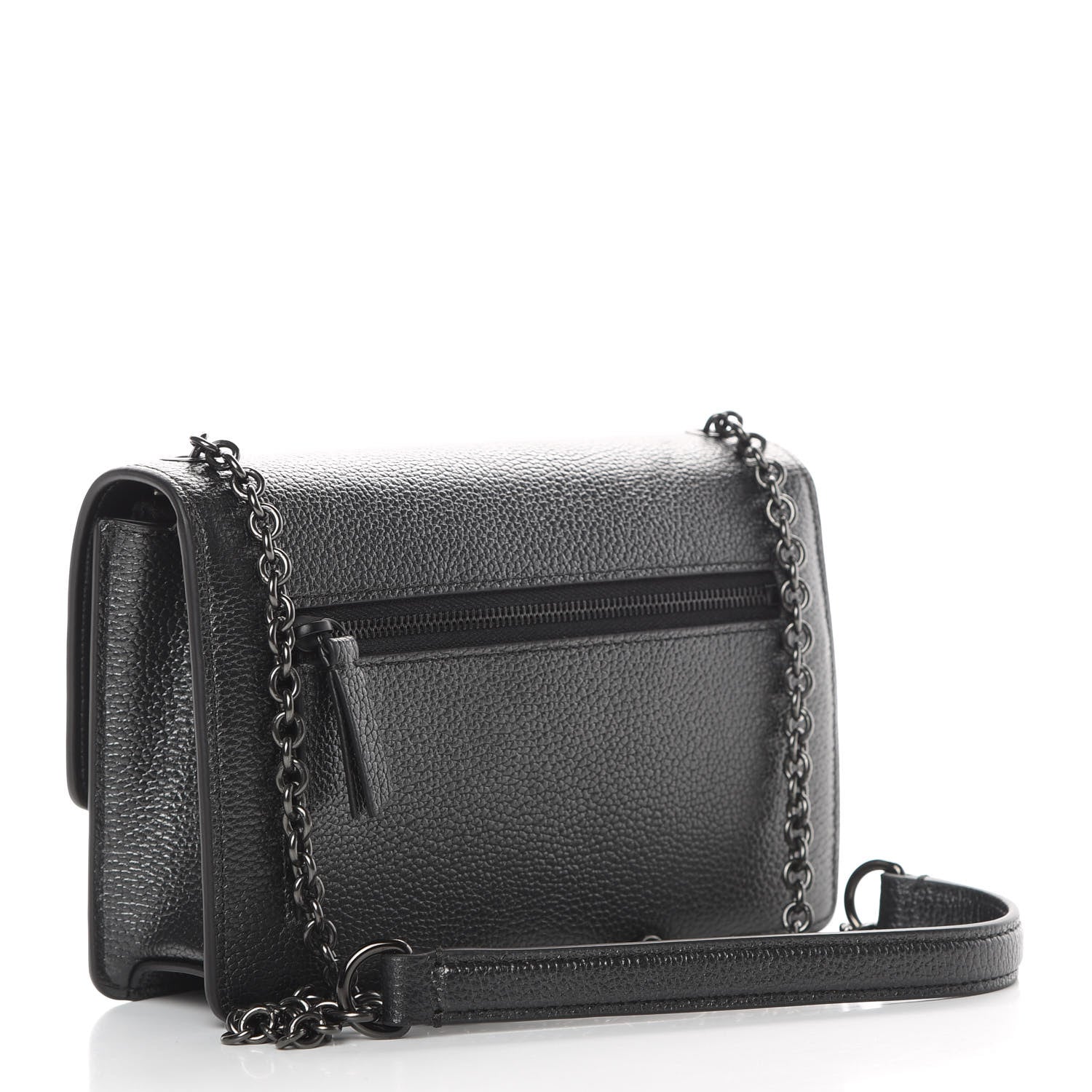 Mulberry Metallic Small Grain Calfskin Small Darley Gunmetal 3 of 10