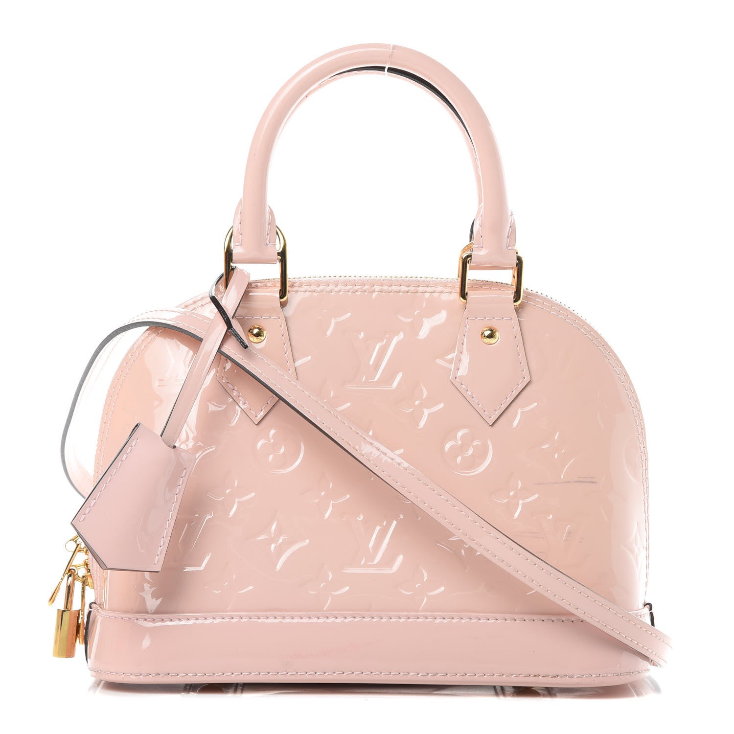 Louis Vuitton Vernis Alma BB Rose Ballerine 1 of 14