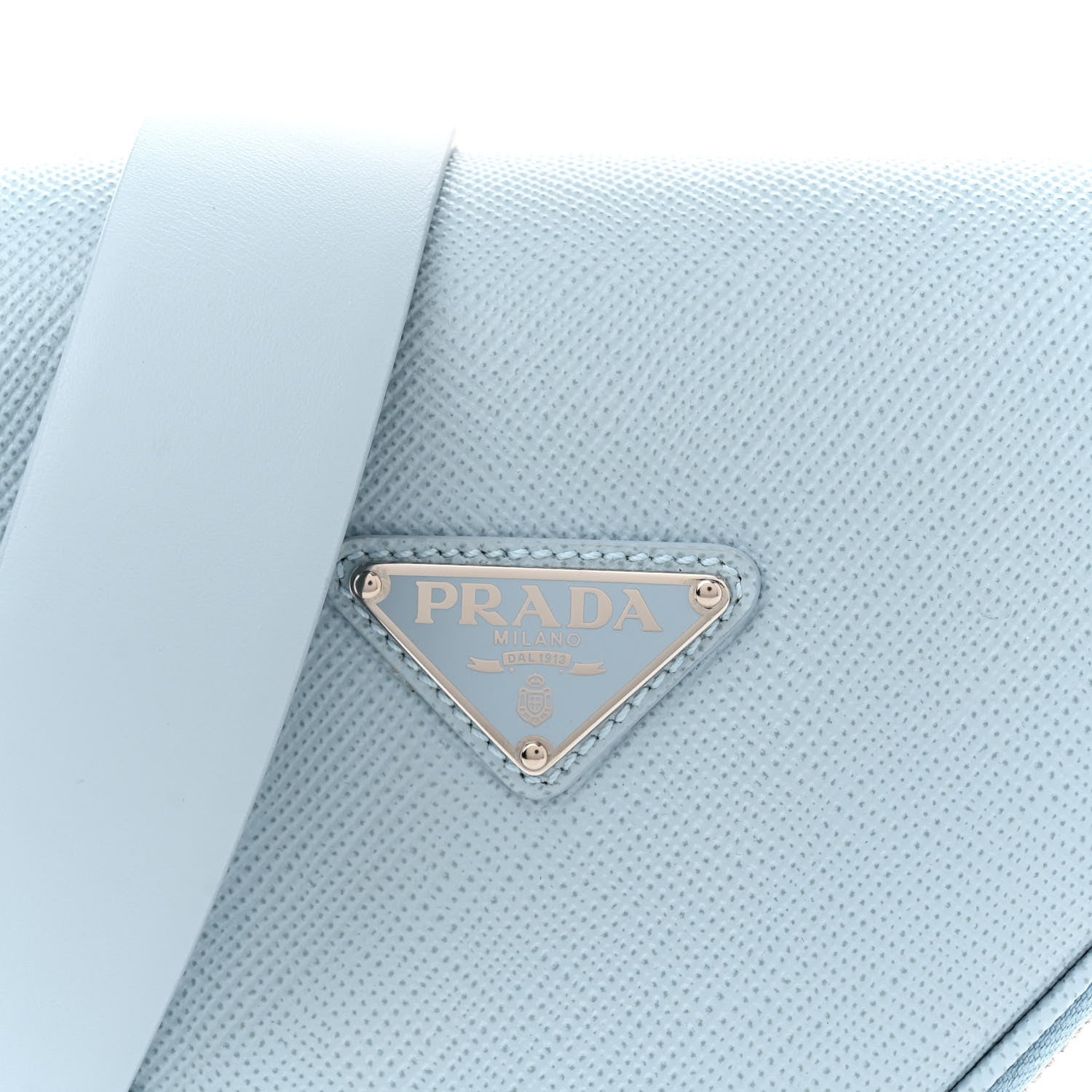 Prada Saffiano Triangle Shoulder Belt Bag Astrale 8 of 11