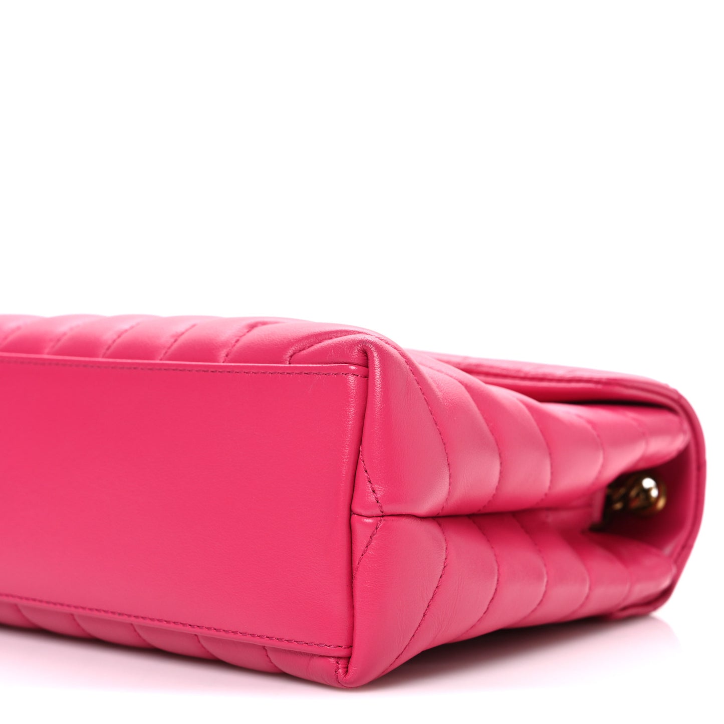 Calfskin Y Quilted Monogram Small Loulou Chain Satchel Fresh Fuchsia