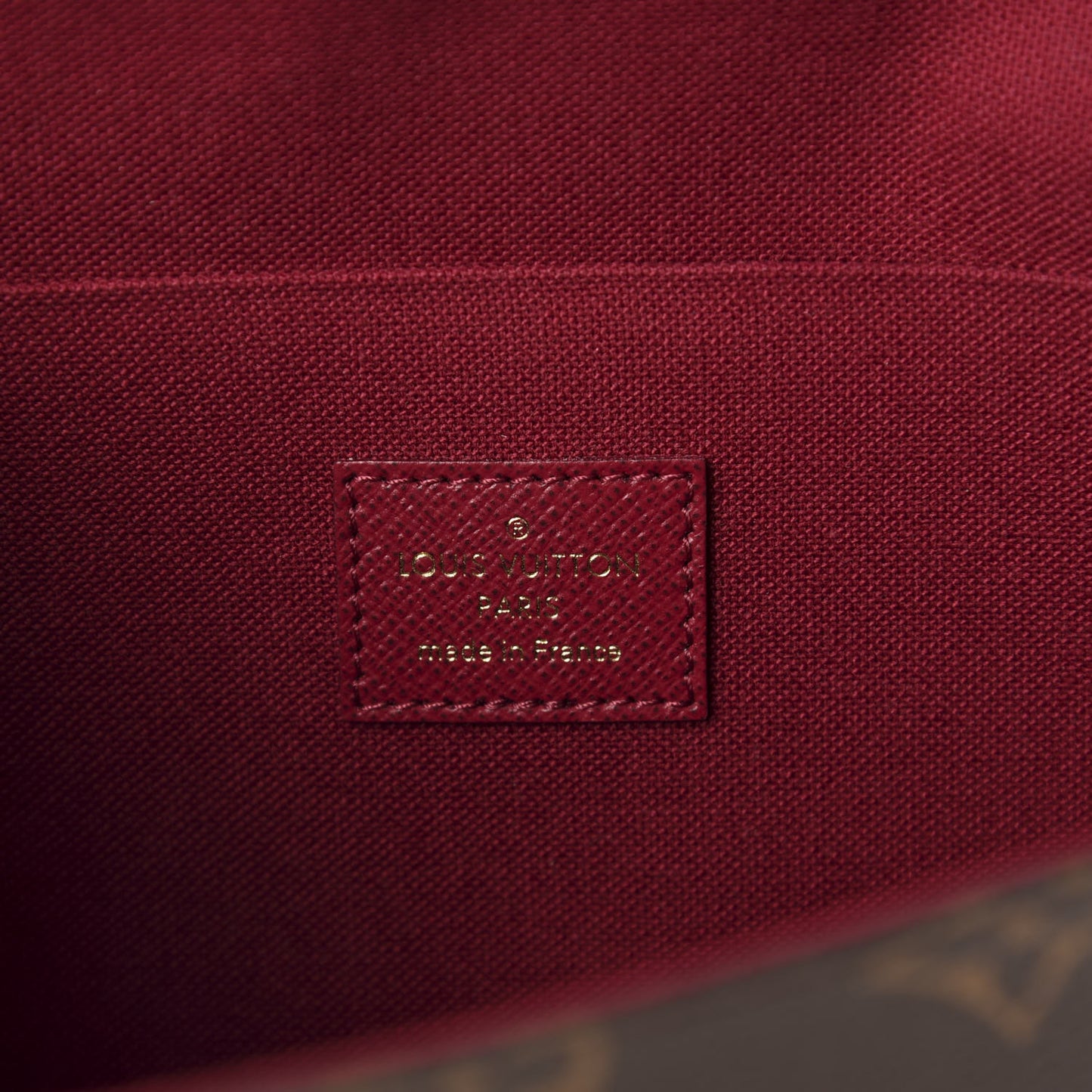Monogram Pochette Felicie Chain Wallet Fuchsia