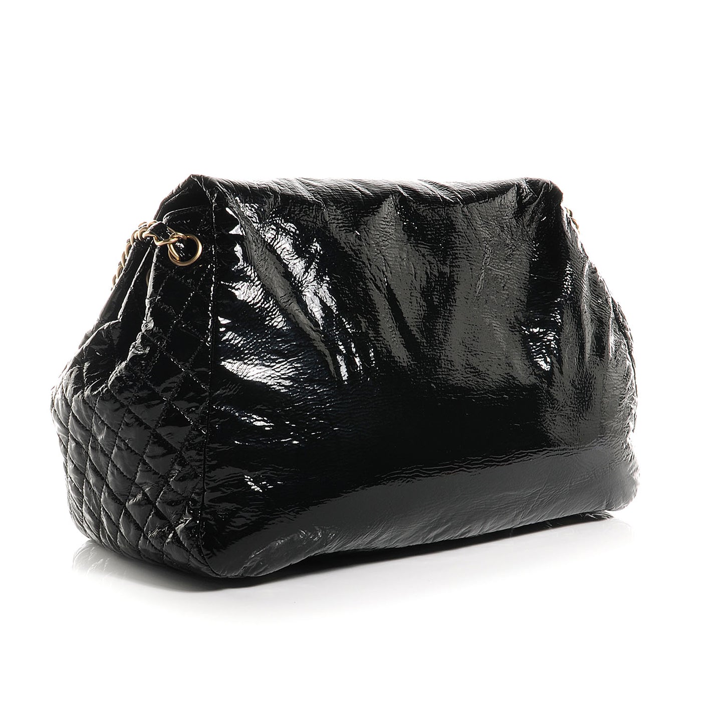 Vinyl Rock and Chain XL Flap Black