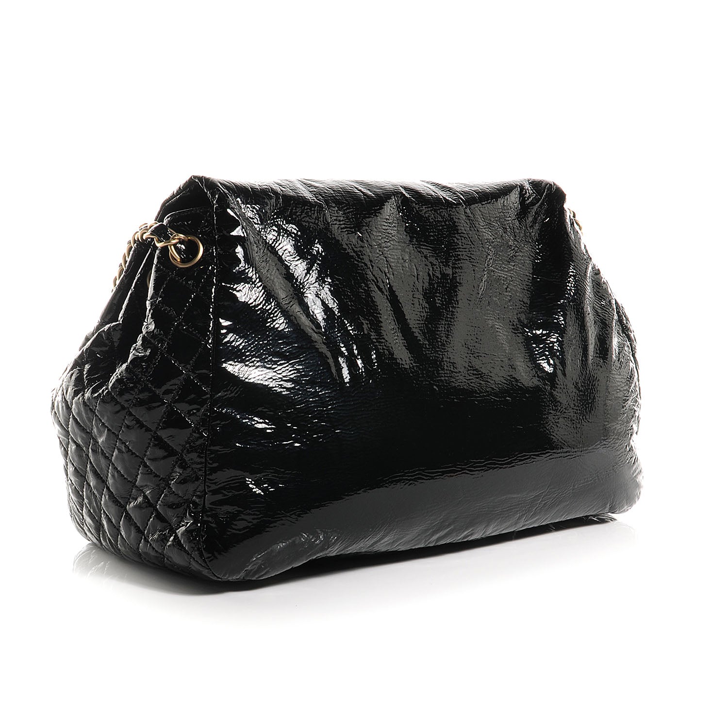Chanel Vinyl Rock and Chain XL Flap Black 3 of 7