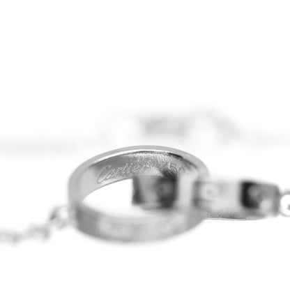 Cartier 18K White Gold Interlocking LOVE Bracelet 4 of 4
