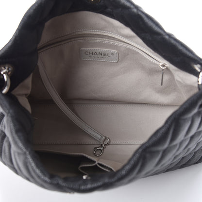 Chanel Caviar Quilted Large CC Shopping Tote Black 5 of 12