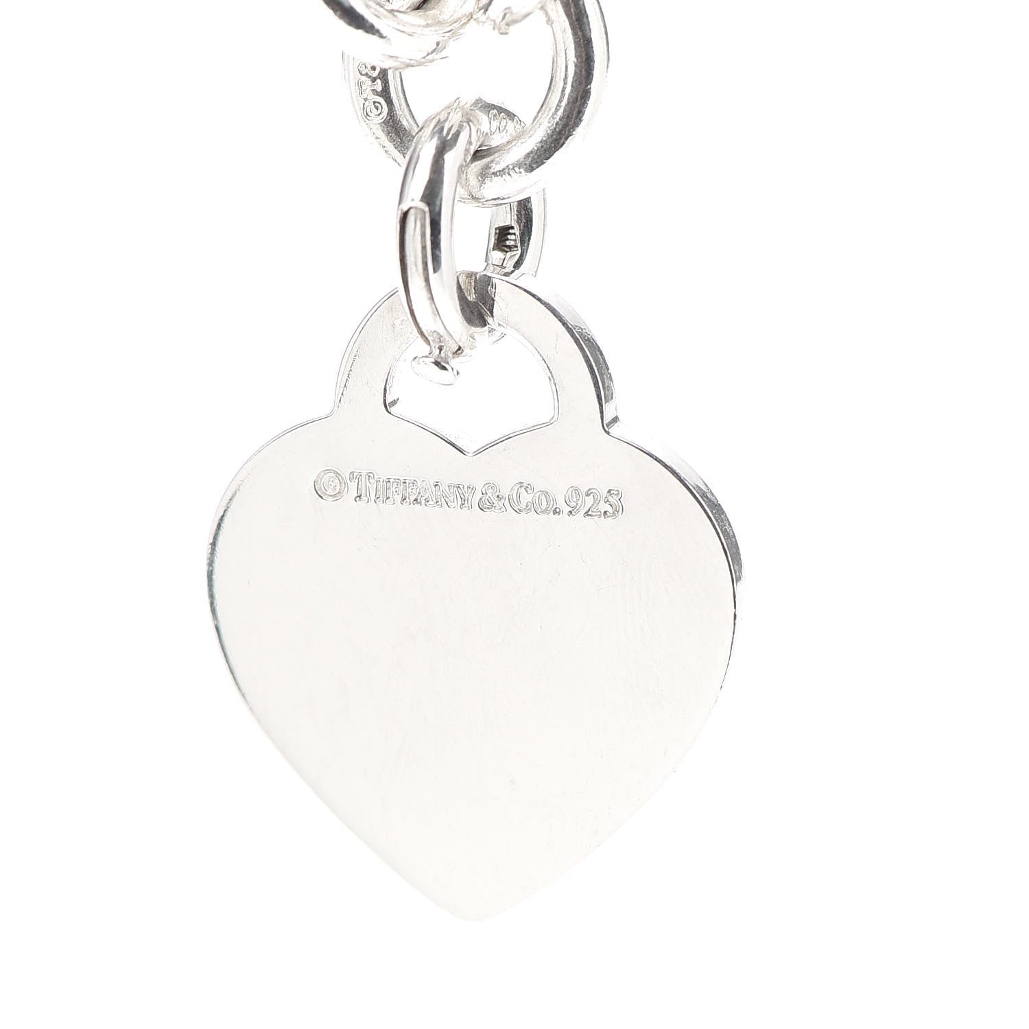 Tiffany Sterling Silver Notes Heart Tag Necklace 5 of 5