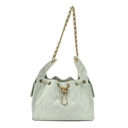 Chanel Caviar Quilted Small Chanel 25 Handbag Light Green 1 of 13