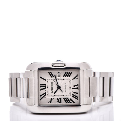 Cartier Stainless Steel 30mm Tank Anglaise Automatic Watch 3 of 6