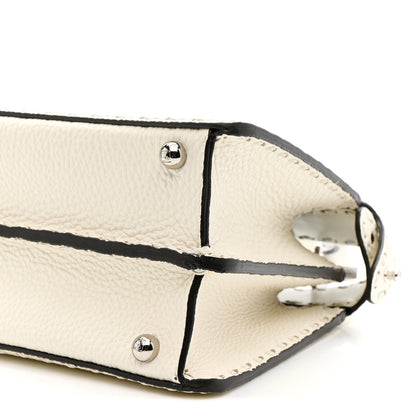 Fendi Cuoio Romano Selleria Chamois Small Peekaboo I SEE U Satchel White 11 of 12
