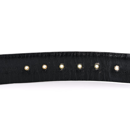 Chanel Lambskin Chain Square Buckle Belt 95 38 Black 5 of 7