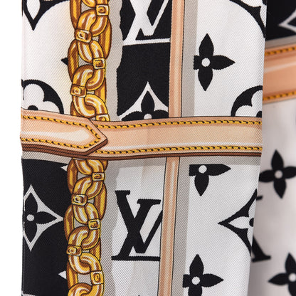 Louis Vuitton Silk Monogram Confidential Bandeau Black 6 of 6