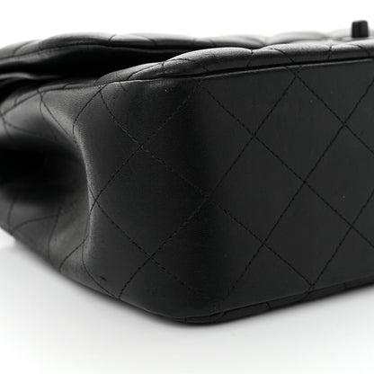 Chanel Lambskin Quilted Jumbo Double Flap So Black 9 of 16