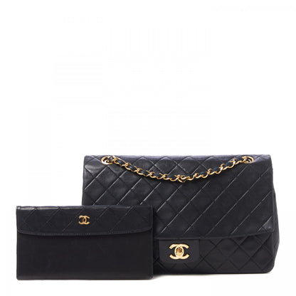 Chanel Lambskin Quilted Medium Single Flap Black 2 of 10
