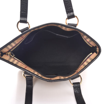 Burberry Haymarket Check Medium Regent Tote Black 5 of 8