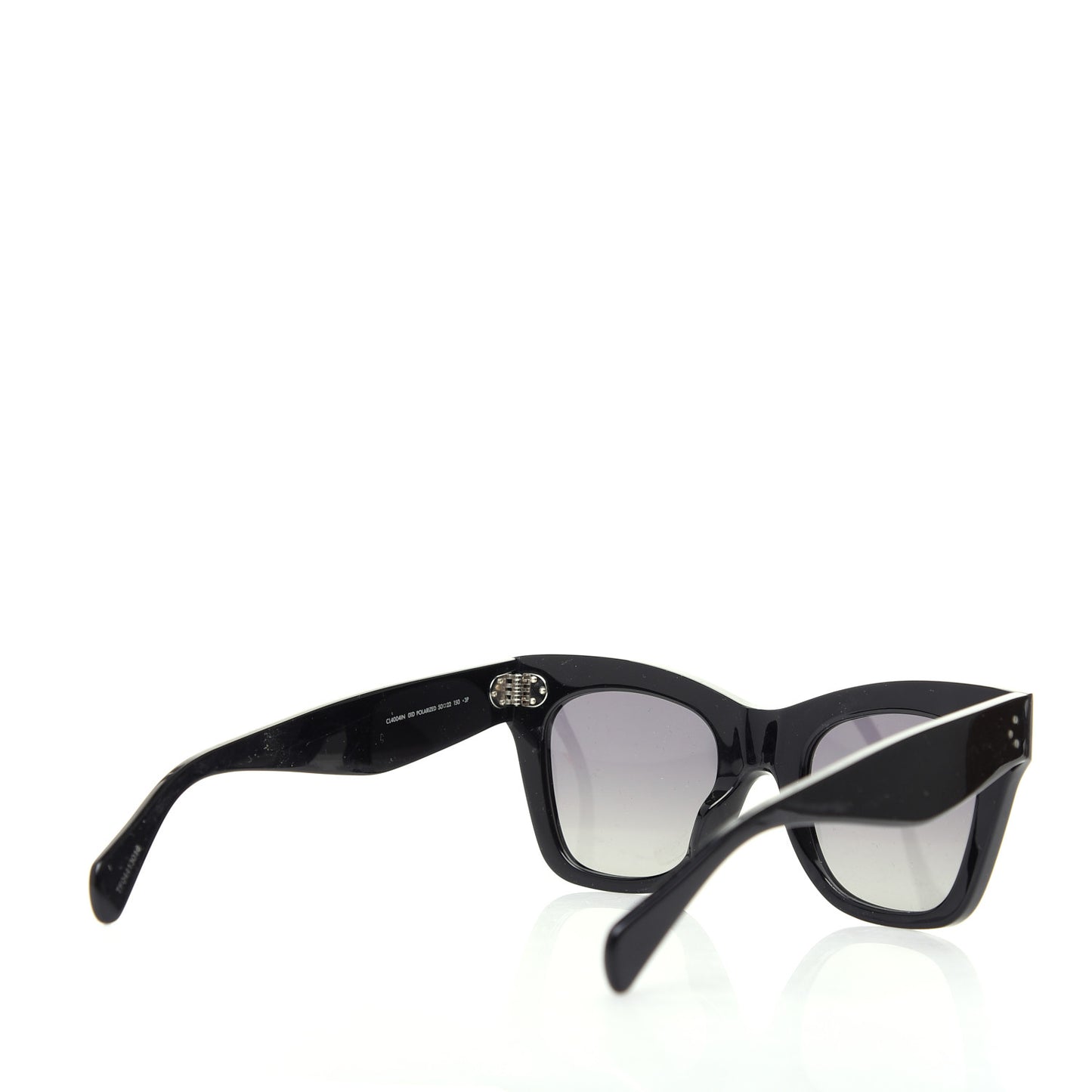 Acetate Polarized Cat Eye Sunglasses CL4004IN Black