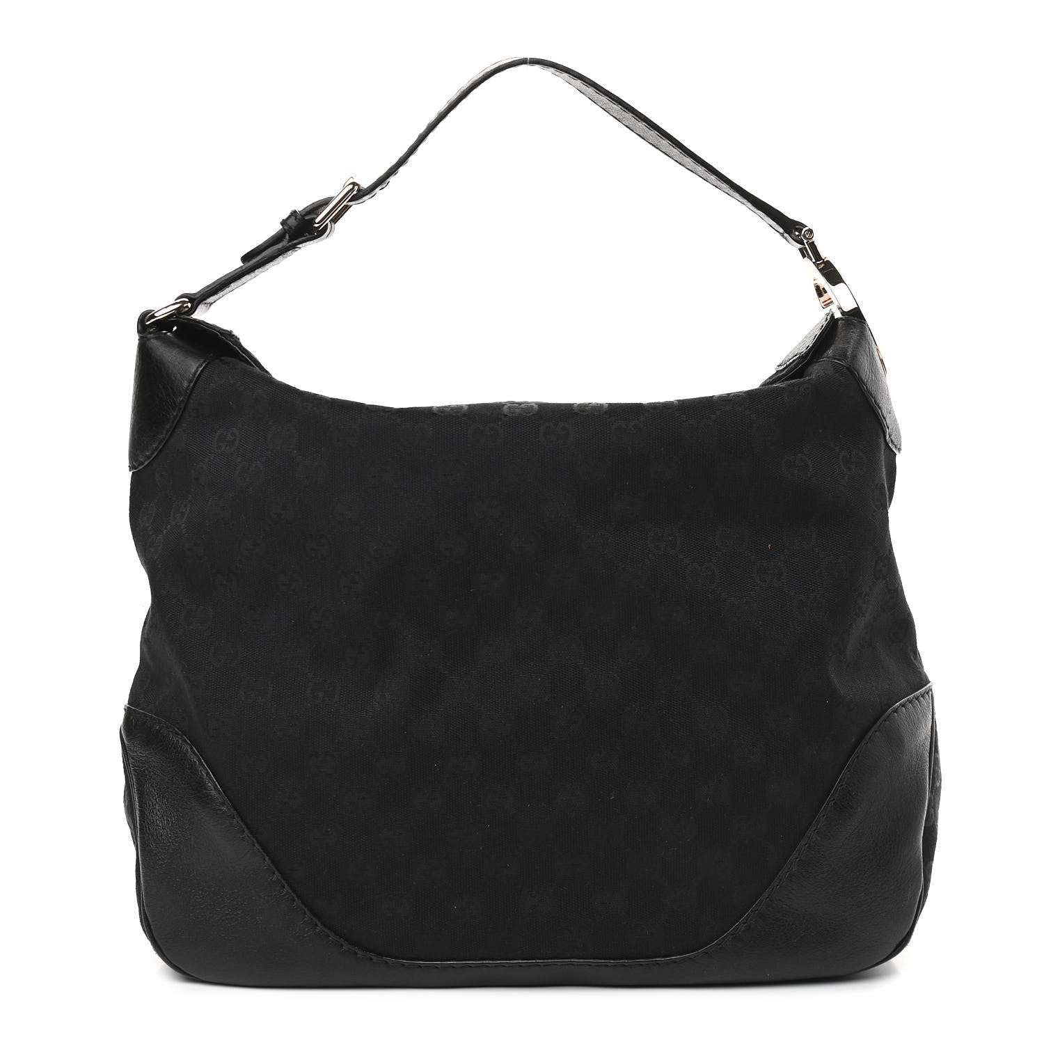 Gucci Monogram Medium Charlotte Hobo Black 1 of 9