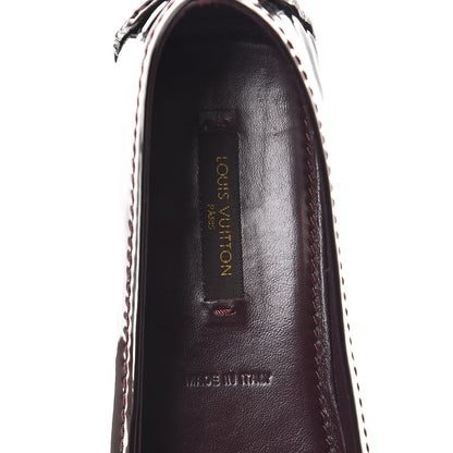Louis Vuitton Patent Oxford Ballerina Flats 37.5 Amarante 7 of 11