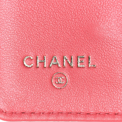 Chanel Caviar Quilted Classic 4 Key Holder Wallet Pink 6 of 14