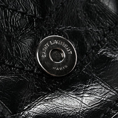 Saint Laurent Crinkled Calfskin Matelasse Monogram Medium Niki Chain Satchel Black 12 of 12