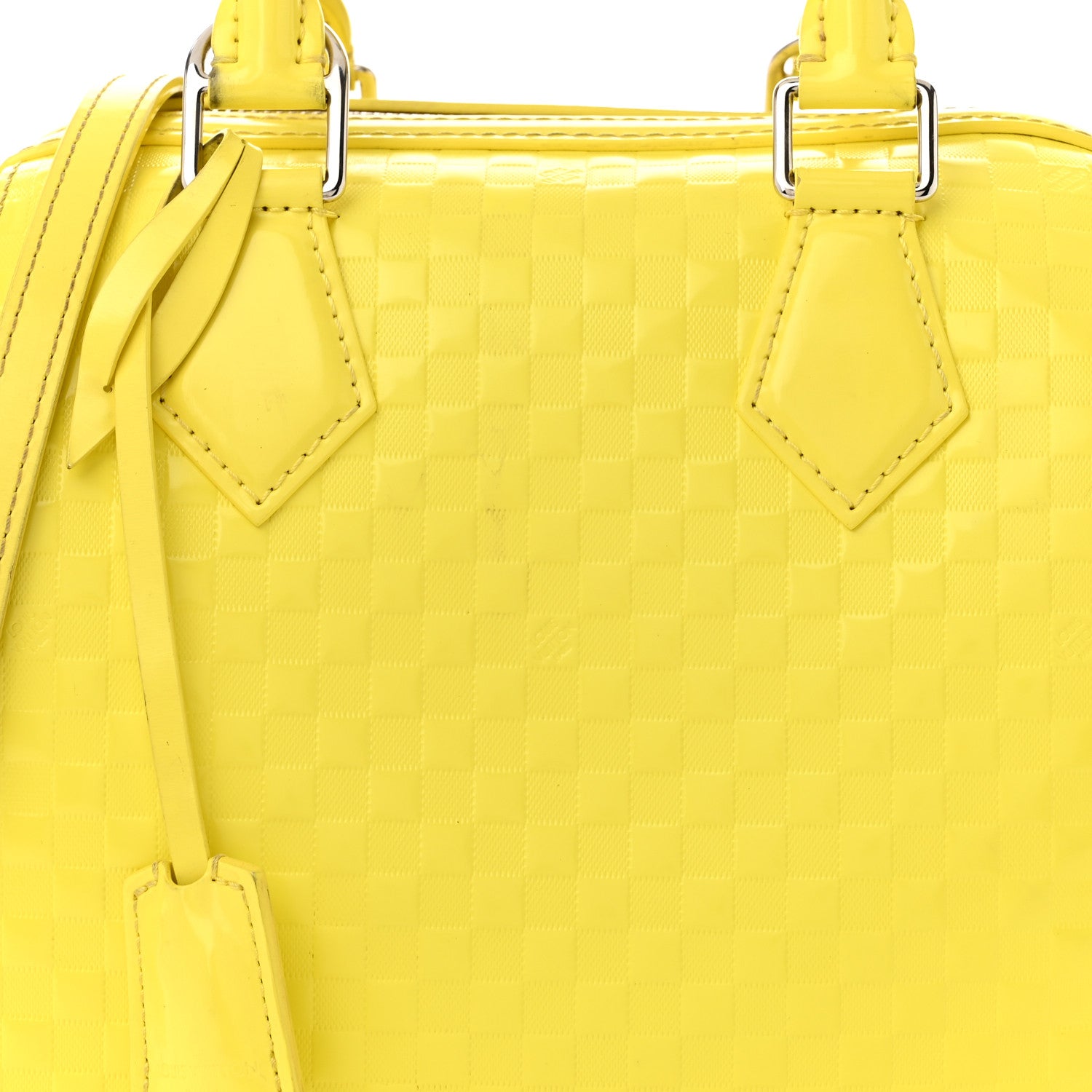 Louis Vuitton Damier Facette Speedy Cube PM Yellow 8 of 16