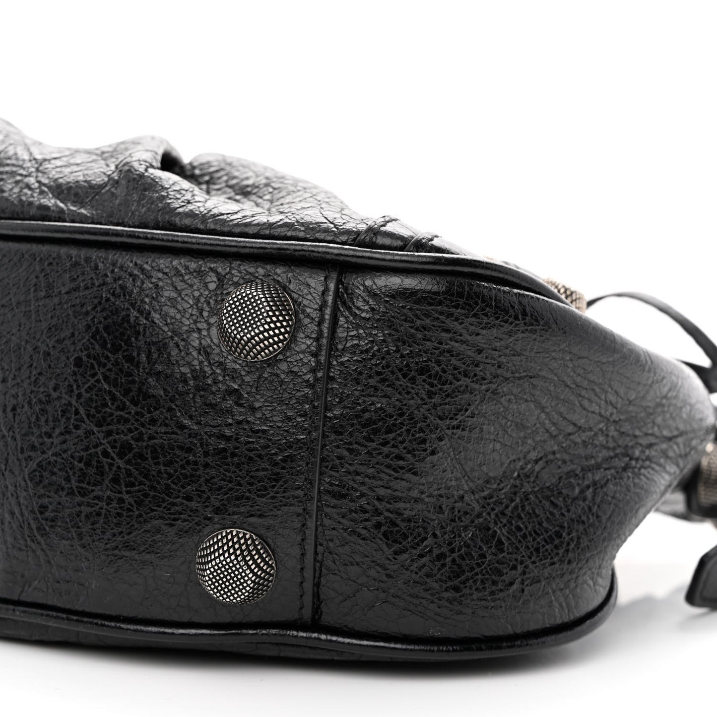 Agneau Arena Small Le Cagole Shoulder Bag Black