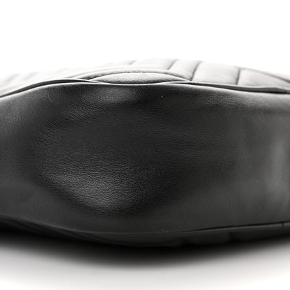 Gucci Calfskin Matelasse GG Marmont Travel Bag Black 9 of 12