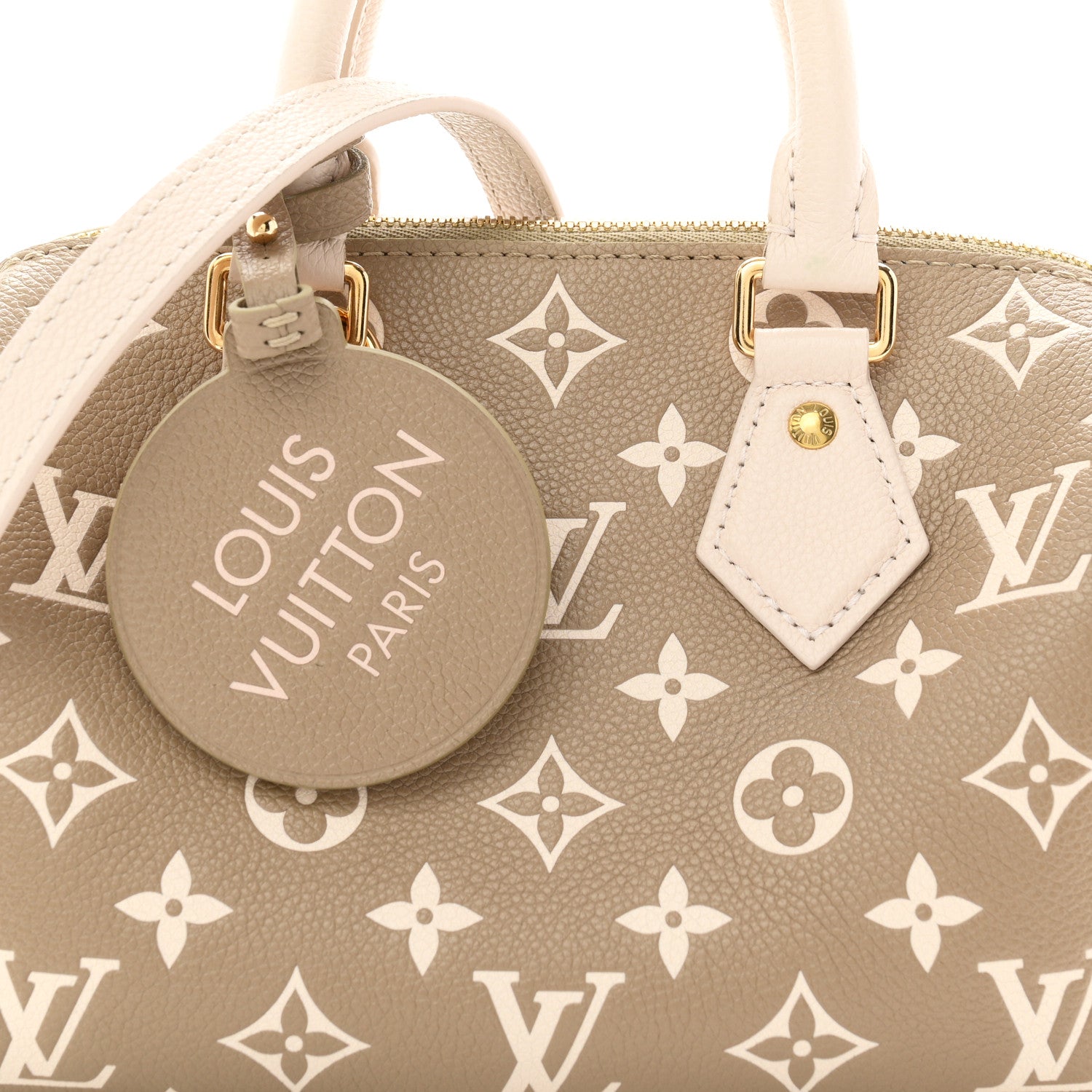 Louis Vuitton Empreinte Monogram Spring in the City Speedy Bandouliere 20 Kaki Beige Cream 7 of 10