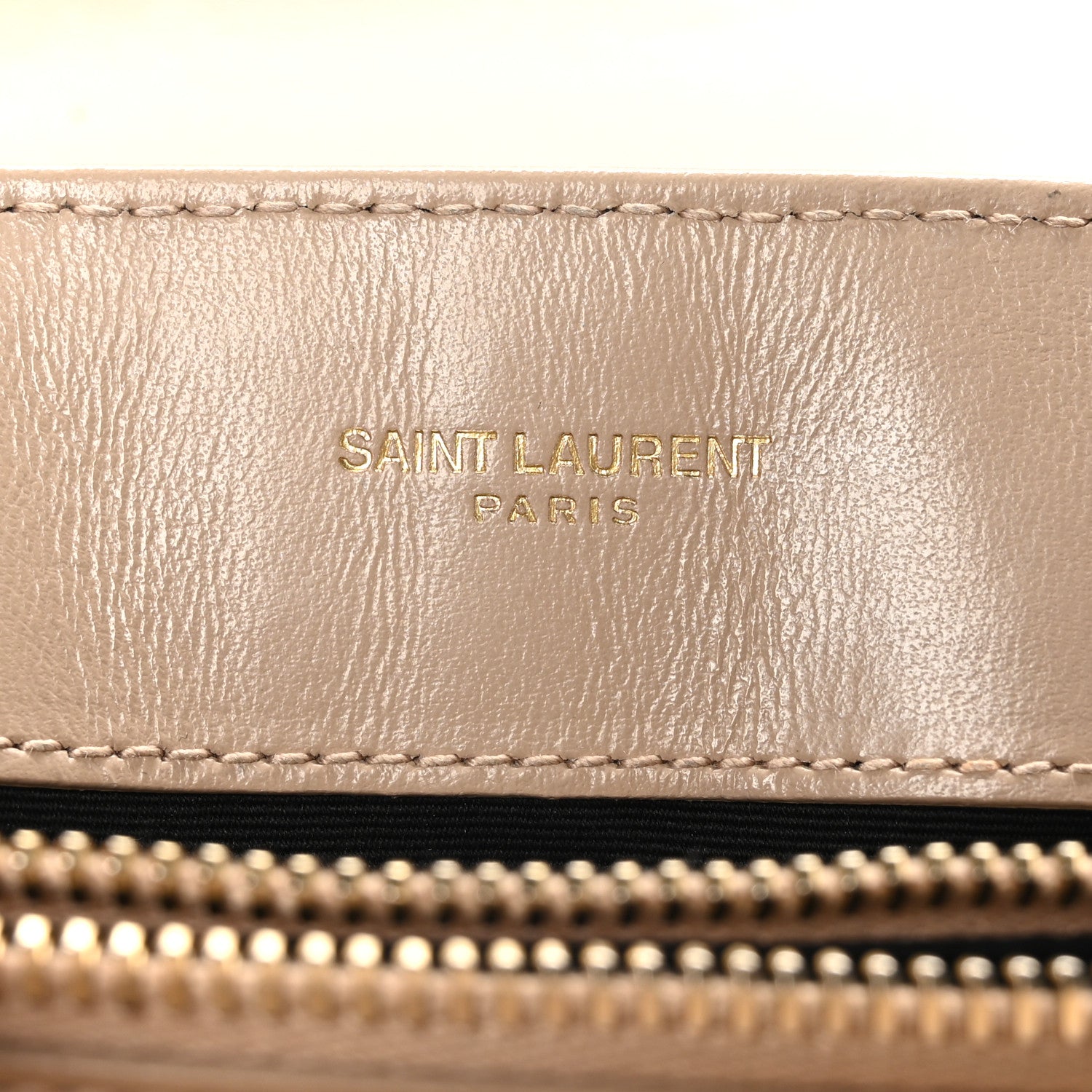Saint Laurent Calfskin Y Quilted Monogram Small Loulou Chain Dark Beige 6 of 11