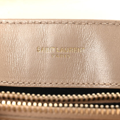 Saint Laurent Calfskin Y Quilted Monogram Small Loulou Chain Dark Beige 6 of 11