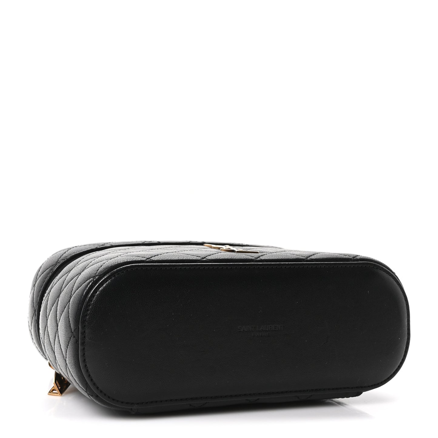 Lambskin Quilted Mini Gaby Vanity Case Black