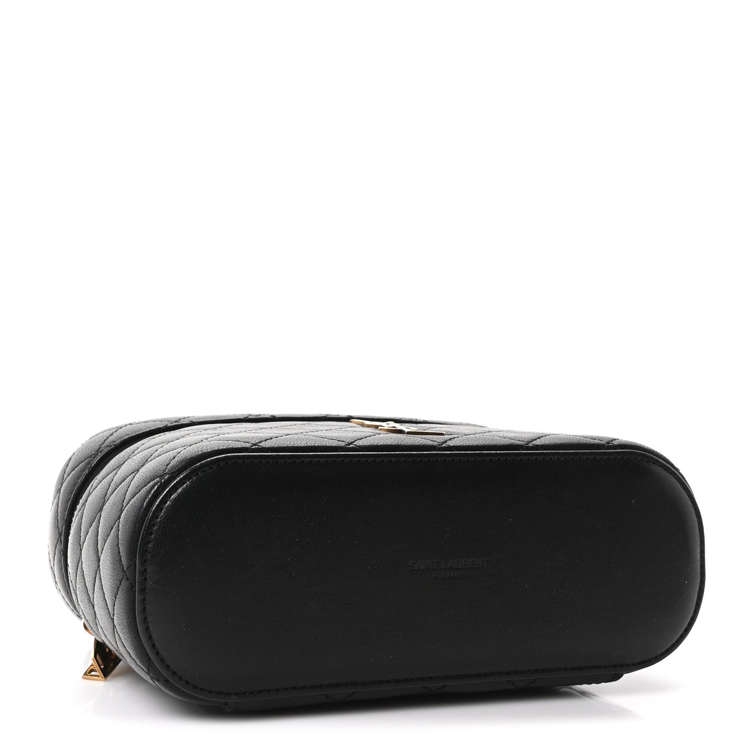 Saint Laurent Lambskin Quilted Mini Gaby Vanity Case Black 4 of 10