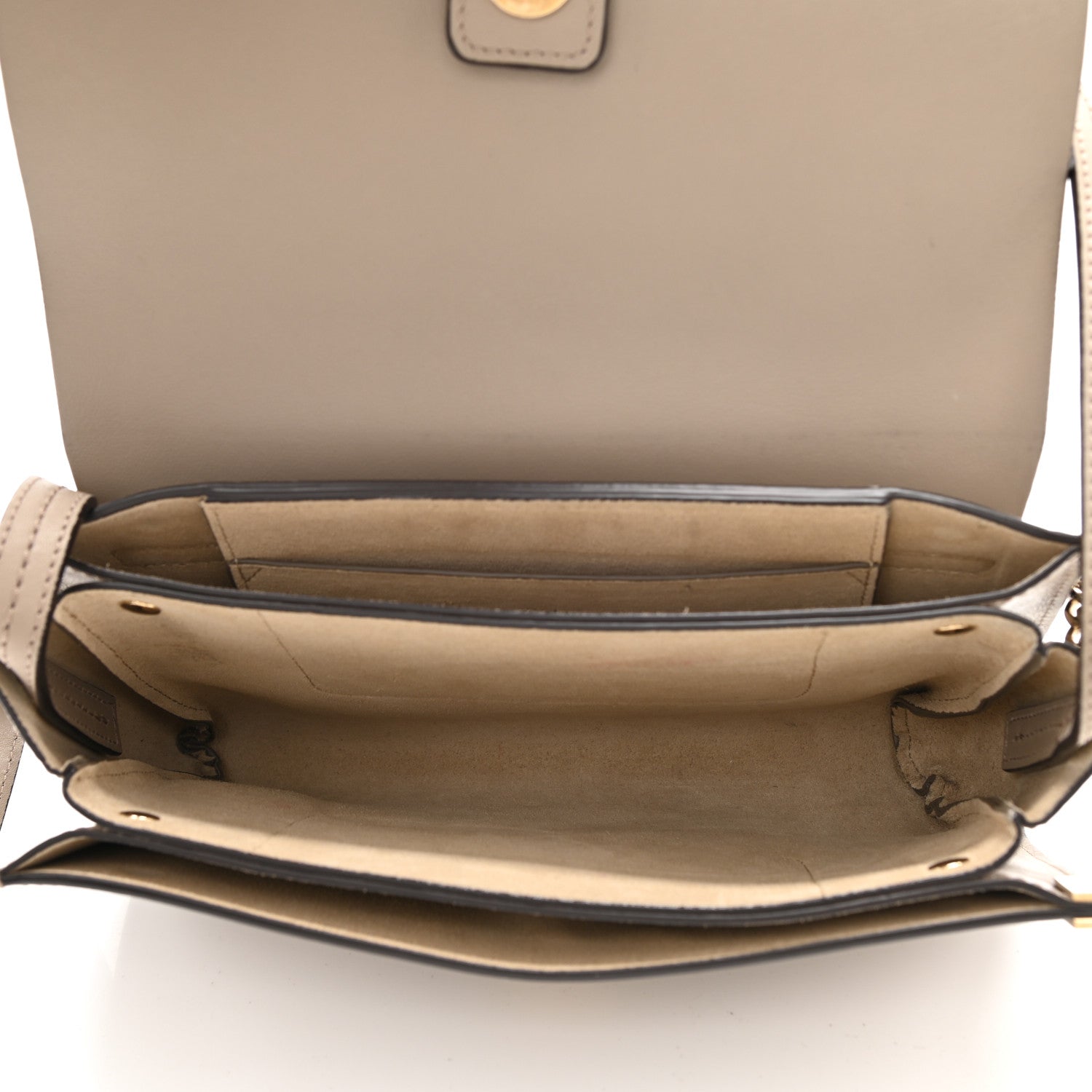 Chloe Suede Calfskin Small Faye Shoulder Bag Motty Grey 5 of 8