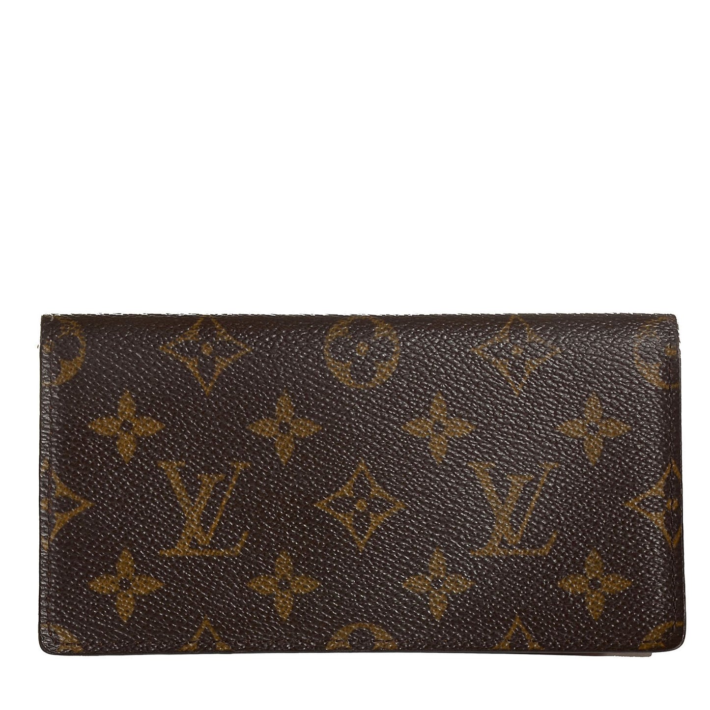 Monogram Simple Checkbook Holder Wallet