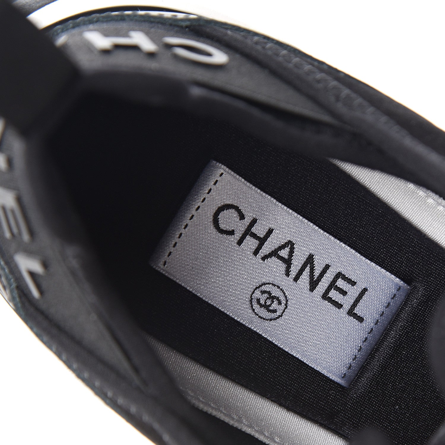 Chanel Velvet Calfskin Mixed Fibers CC Sneakers 39 Black 7 of 9