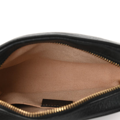 Gucci Calfskin Web Mini Ophidia Shoulder Bag Black 5 of 9