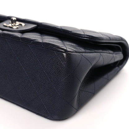 Chanel Caviar Quilted Jumbo Double Flap Navy Blue 9 of 9