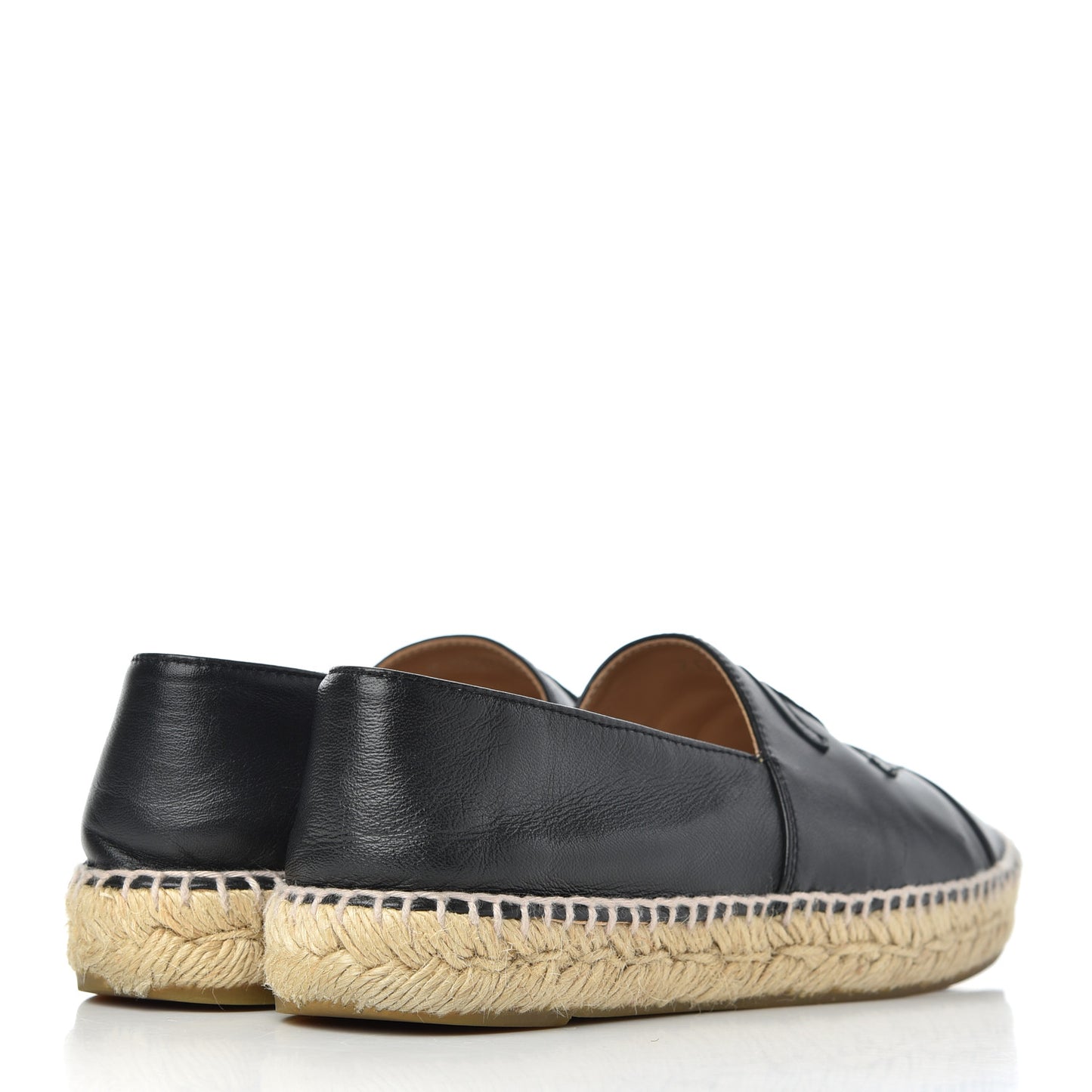 Lambskin CC Espadrilles 37 Black