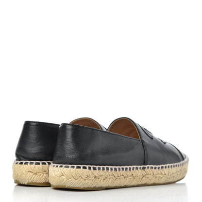 Chanel Lambskin CC Espadrilles 37 Black 4 of 27