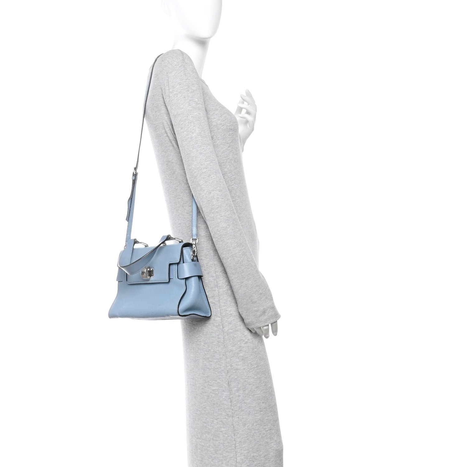 Miu Miu Goatskin Madras Top Handle Bag Astrale 2 of 14