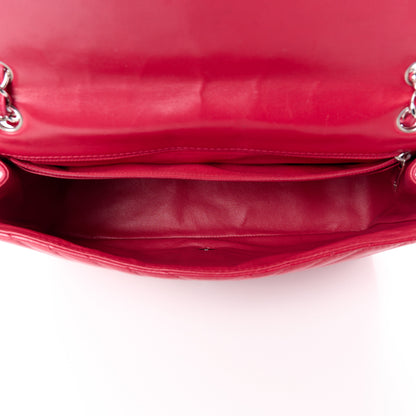 Chanel Lambskin Chevron Quilted Maxi Single Flap Red 5 of 17