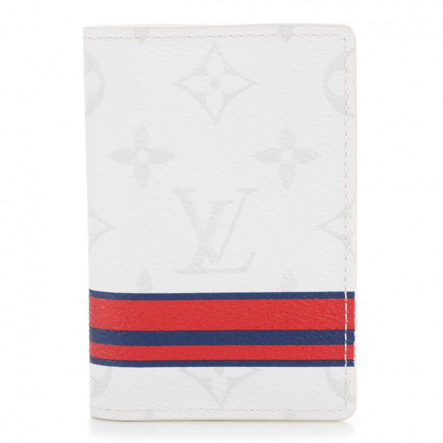 Louis Vuitton Monogram Stripes Pocket Organizer NM White 1 of 7