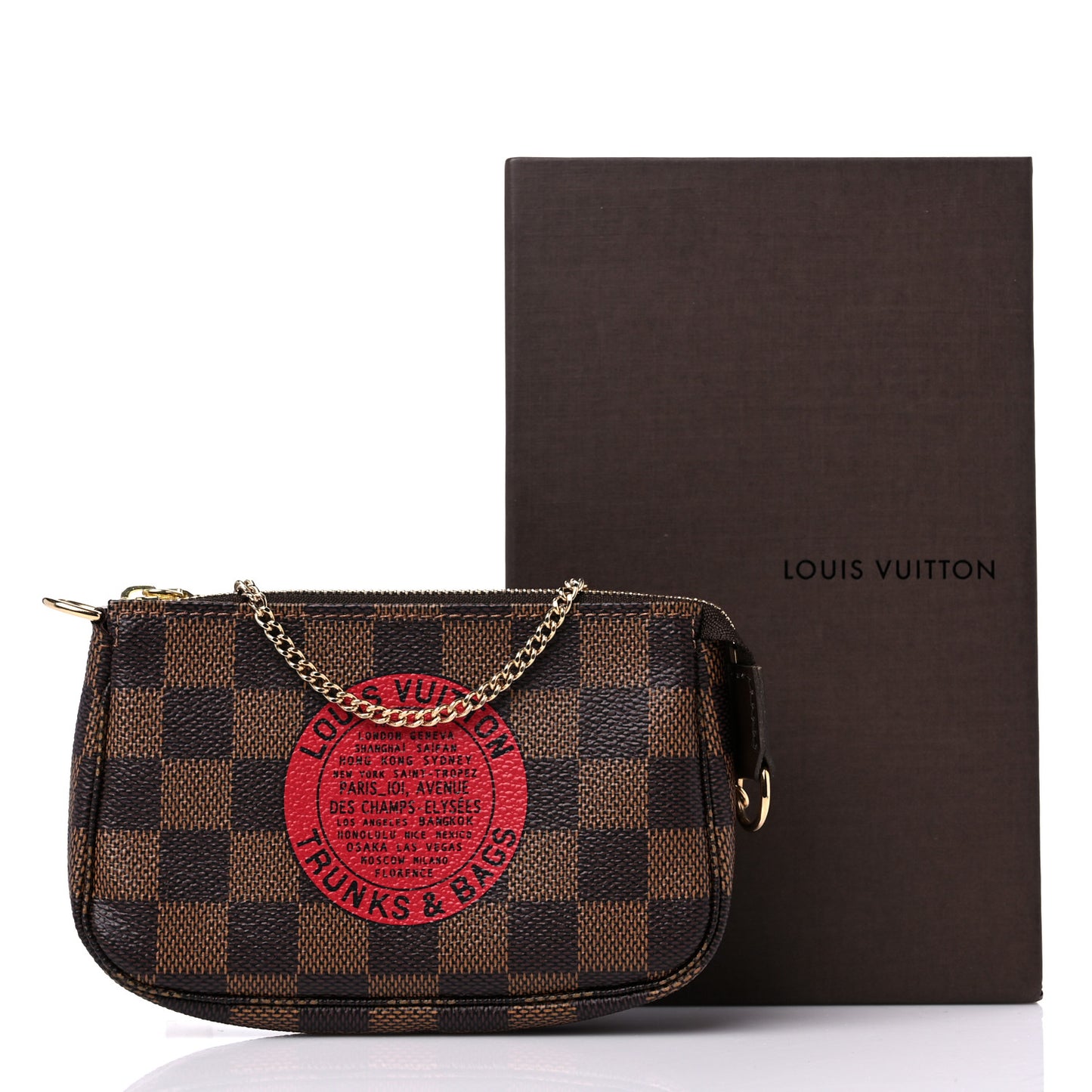 Damier Ebene Complice Trunks and Bags Mini Pochette