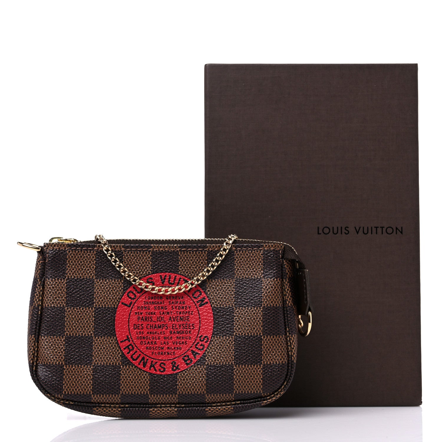 Louis Vuitton Damier Ebene Complice Trunks and Bags Mini Pochette 9 of 9