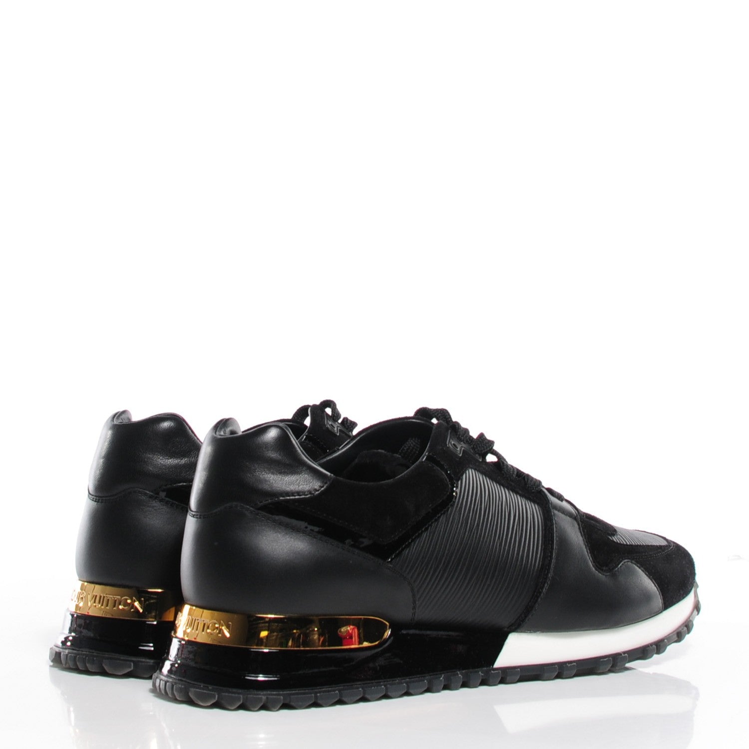 Louis Vuitton Epi Suede Run Away Sneakers 40 Black 4 of 8