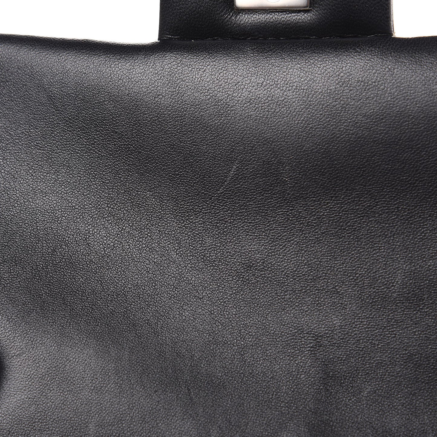 Lambskin Quilted Mini Rectangular Flap Black