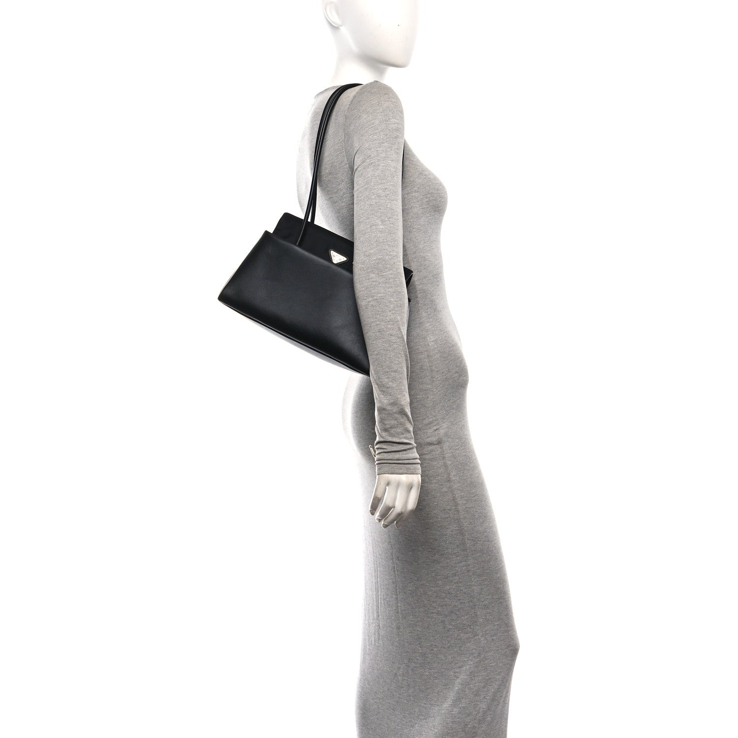Prada Nappa Re-Nylon Medium Passage Bag Black 2 of 10